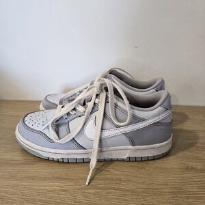 Nike Dunk Low Grey & White Sneaker Size 5.5